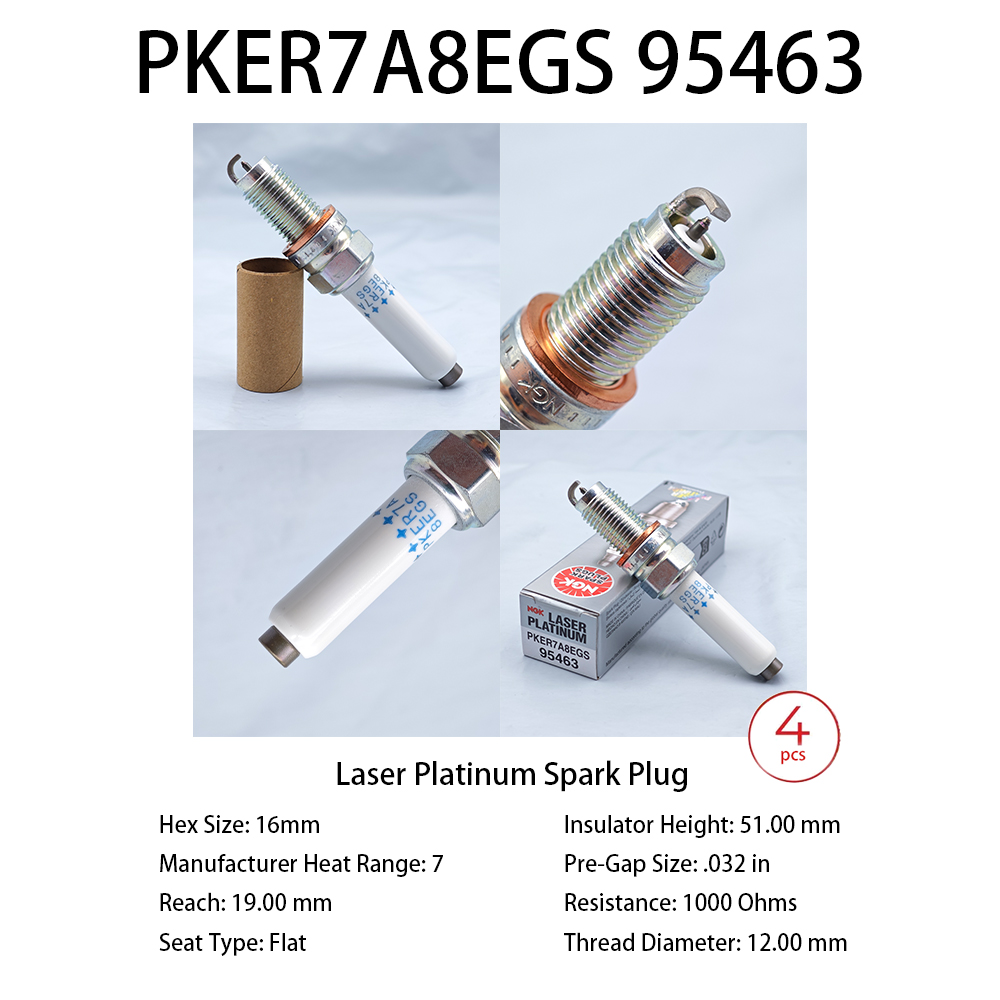 Ngk Spark Plug Laser Iridium - Bujía de iridio láser NGK, 4