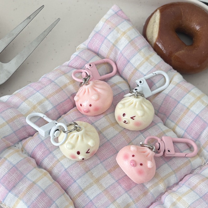 Car Accessories Bunnings - Llavero Kawaii Mini Bao Zi para